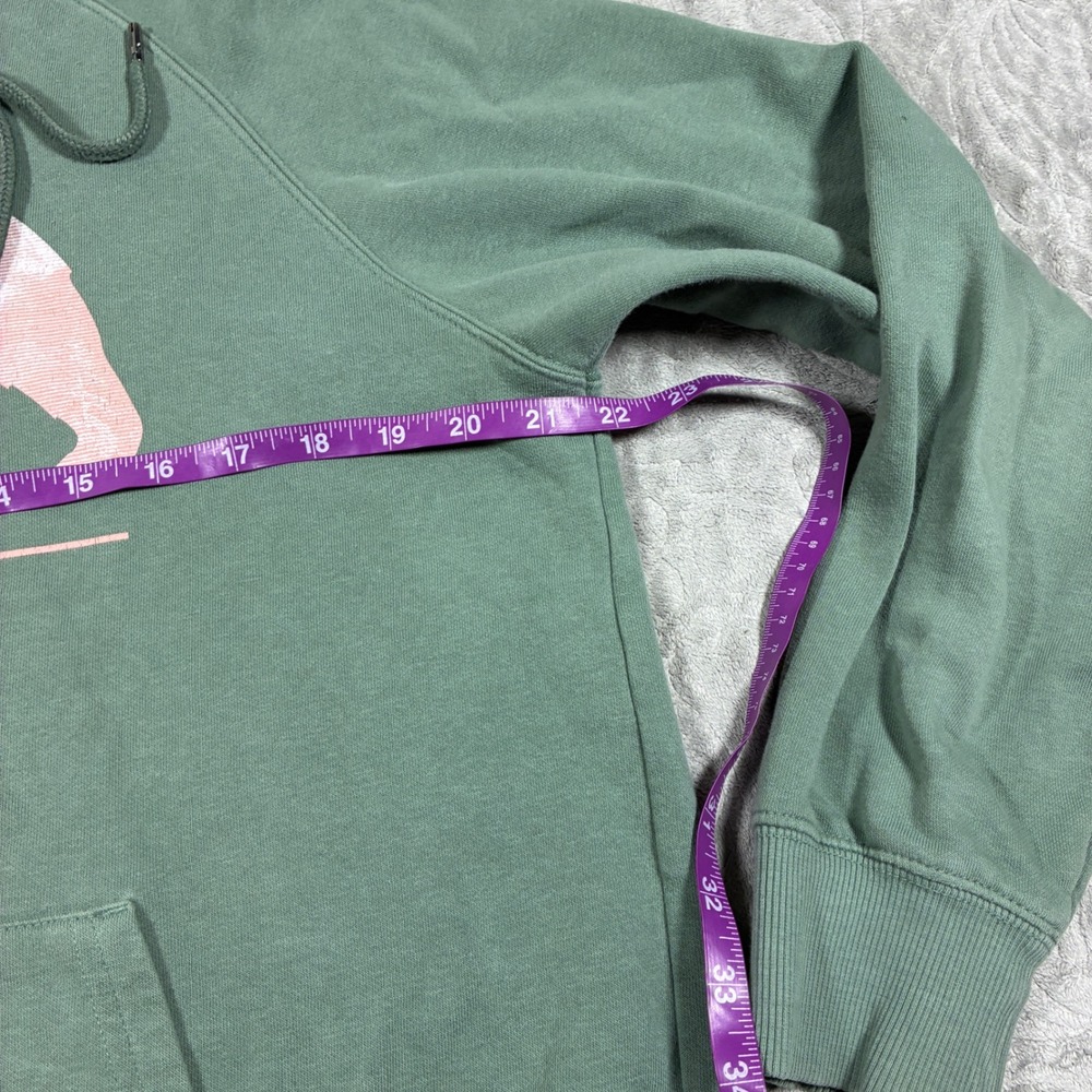 The North Face Womens Bear Graphic Hoodie Size‎ L Sage Green Cabincore Granola - Picture 6 of 10